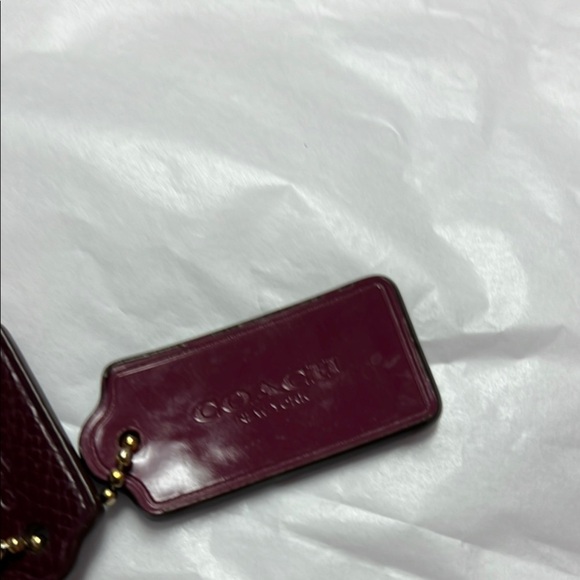 Coach Brown Clutch with Monogram Pattern and Zipper Closure - Picture 4 of 13